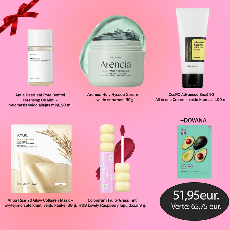 Kalėdinis kosmetikos rinkinys "Fresh Face Club"