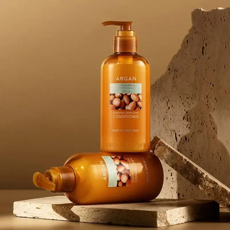 Nature Republic Argan Essential Moisture Repairing Conditionier – drėkinamasis kondicionierius su argano aliejumi 1
