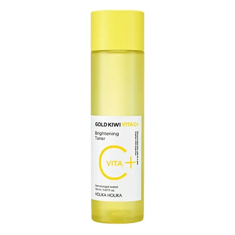 Holika Holika Gold Kiwi Vita C+ Brightening Toner – skaistinantis tonikas su vitaminu C, 150 ml.