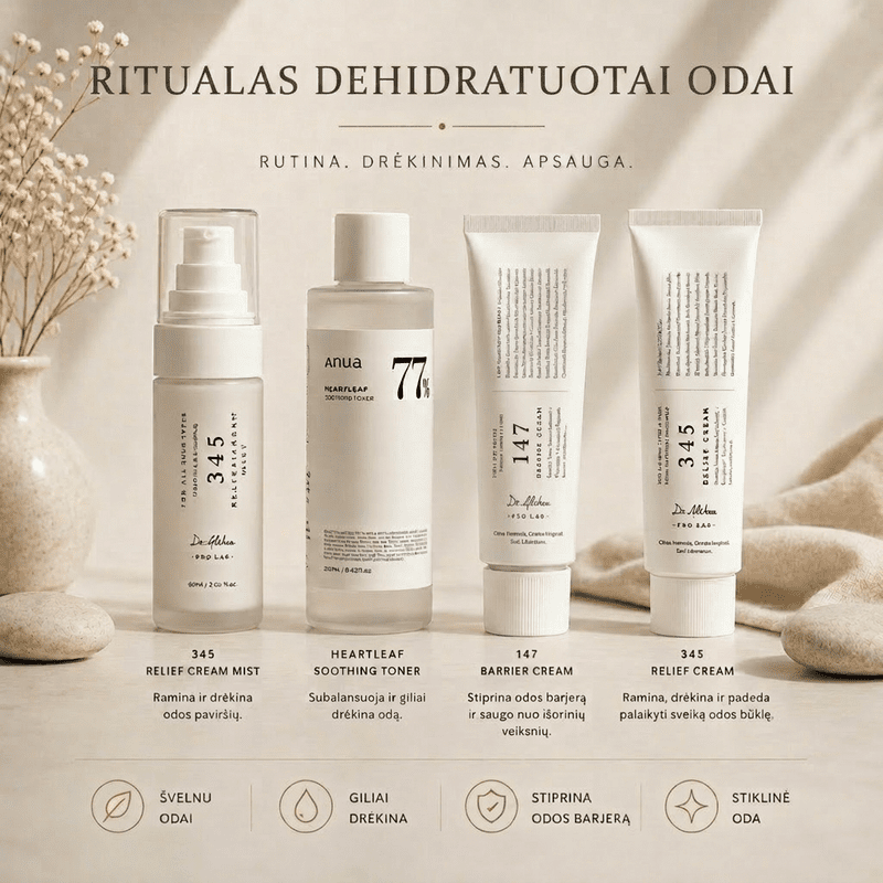 Dr. Althea rinkinys dehidratuotai odai, 500ml. + 50 ml. + 50 ml. + 60 ml.
