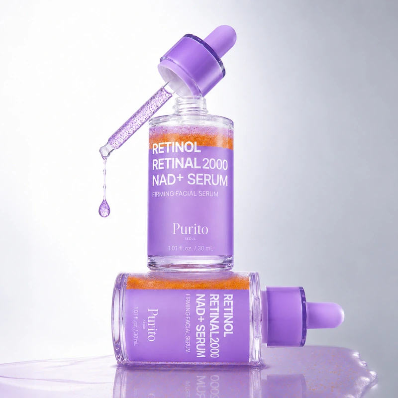 Purito Seoul Retinol Retinal 2000 NAD+ Serum, 30 ml. – veido serumas su NAD ir retinoliu 2