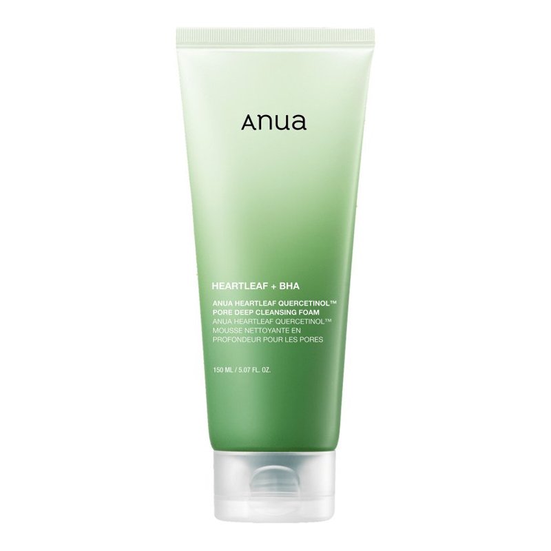 Anua Heartleaf Quercetinol Pore Deep Cleansing Foam – valomosios veido putos Anua Heartleaf Quercetinol Pore Deep Cleansing Foam – valomosios veido putos