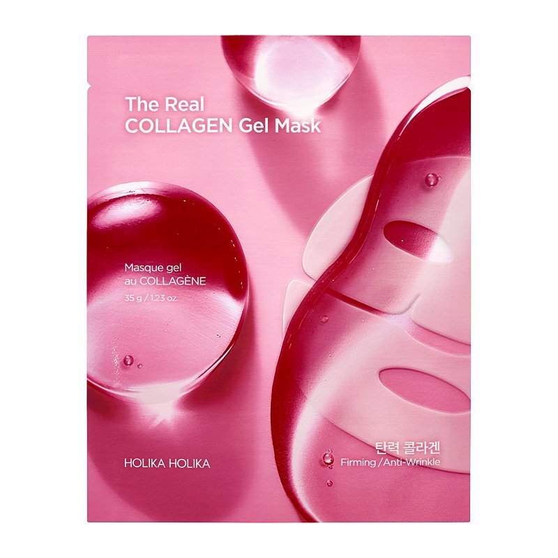 Holika Holika The Real Collagen Gel Mask – stangrinamoji hidrogelio veido kaukė