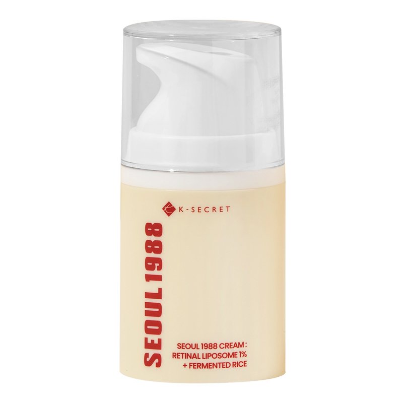 K-SECRET Seoul 1988 Cream: Retinal Liposome 1% + Fermented Rice – veido kremas su retinoliu