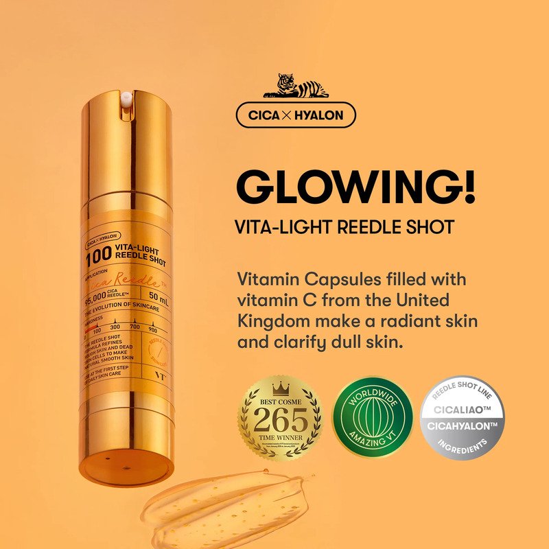 VT Cosmetics Vita Light Reedle Shot 100 – šviesinamasis serumas 1