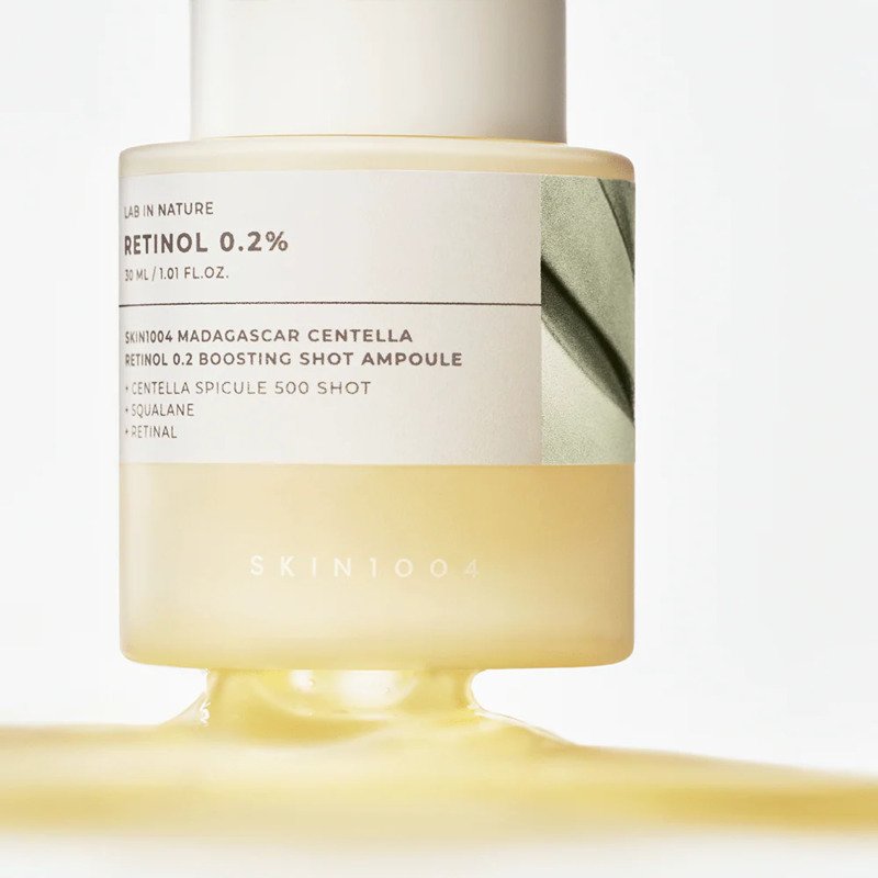 SKIN1004 Madagascar Centella Retinol 0.2 Boosting Shot Ampoule – ampulė su retinoliu 3