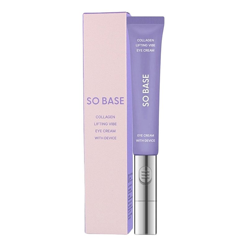 SO BASE Collagen Lifting Eye Vibe Cream – paakių kremas su vibruojančiu aplikatoriumi 1