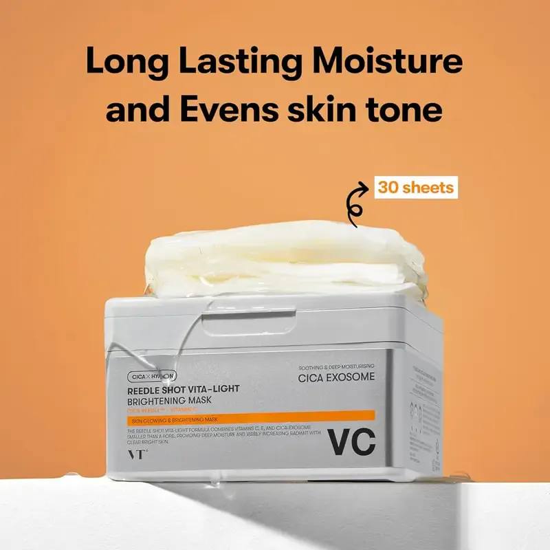 VT Cosmetics Reedle Shot Vita-Light Brightening Mask – šviesinamosios veido kaukės 1