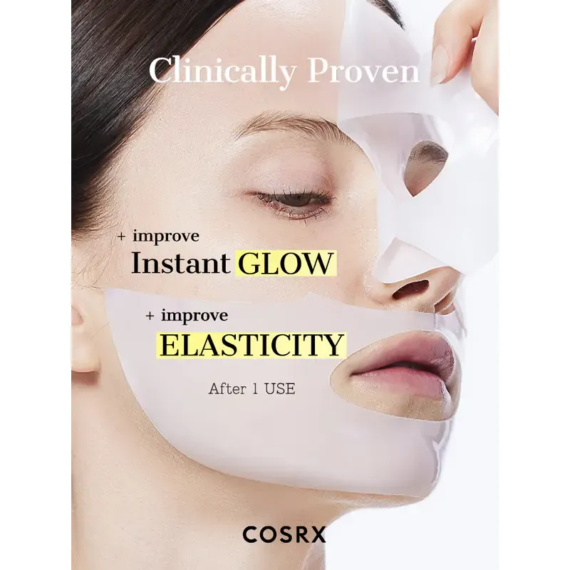 CosRX Advanced Snail Mucin Glass Glow Hydrogel Mask – hydrogelio veido kaukė su sraigių mucinu 2