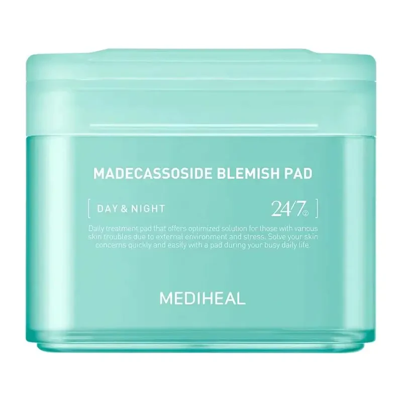 MEDIHEAL Madecassoside Blemish Pad – raminantys toniko padeliai su azijine centele jautriai odai