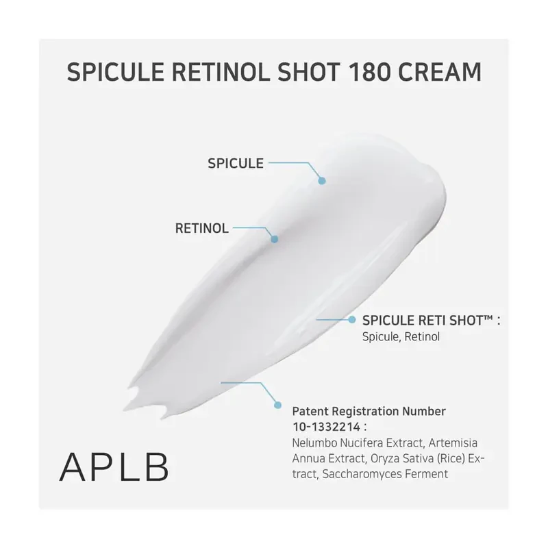 APLB Spicule Retinol Shot 180 Cream – kremas su retinoliu ir mikroadatomis 1