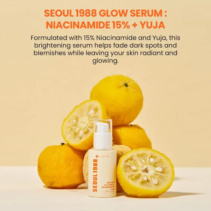 K-SECRET Seoul 1988 Glow Serum Niacinamide 15% Yuja – skaistinantis serumas 3