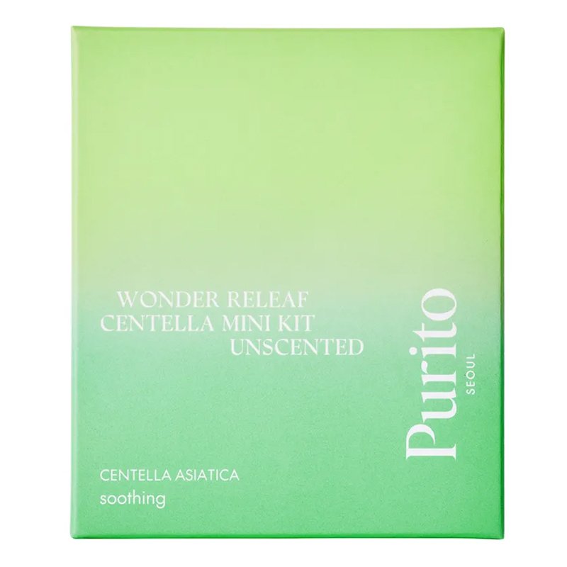 Purito Seoul Wonder Releaf Centella Mini Kit Unscented – kosmetikos mini rinkinys