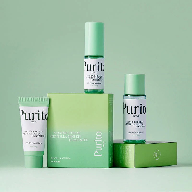 Purito Seoul Wonder Releaf Centella Mini Kit Unscented – kosmetikos mini rinkinys 2