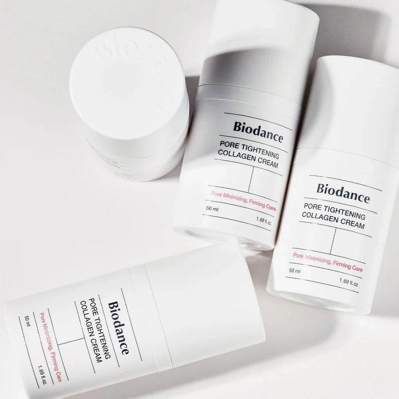 Biodance Pore Tightening Collagen Cream – poras mažinantis veido kremas