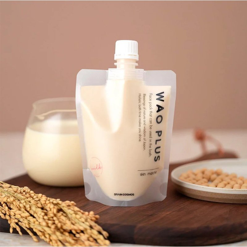 Skin Marche WAO Plus Milk Mask – veido kaukė su pienu