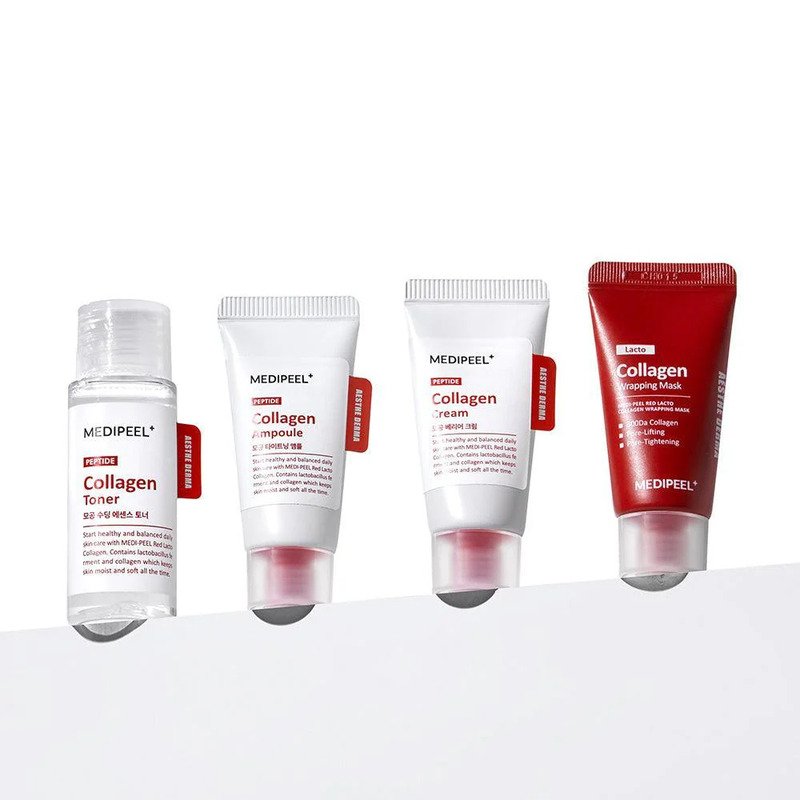 Medi-Peel Red Lacto Collagen Skin Care Trial Kit – kosmetikos mini rinkinys 1