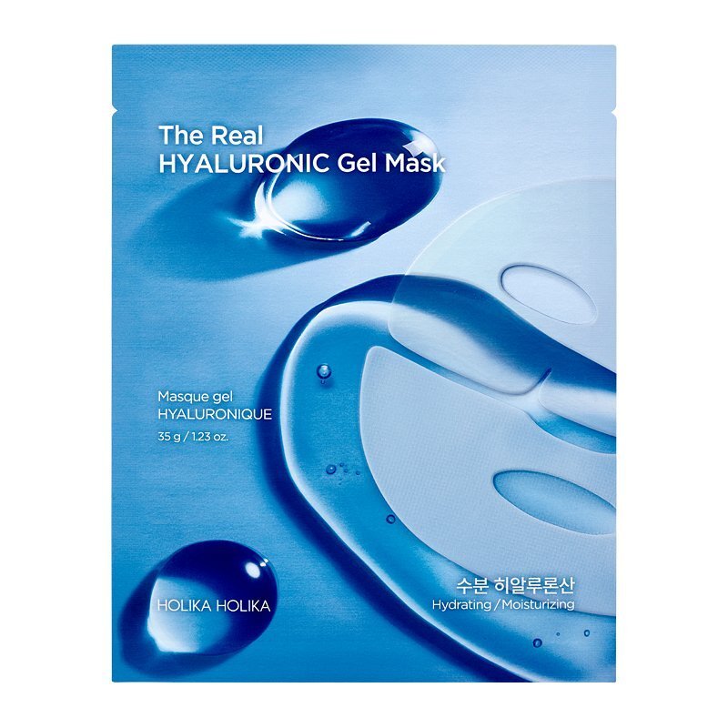 Holika Holika The Real Hyaluronic Gel Mask – drėkinamoji hidrogelio veido kaukė