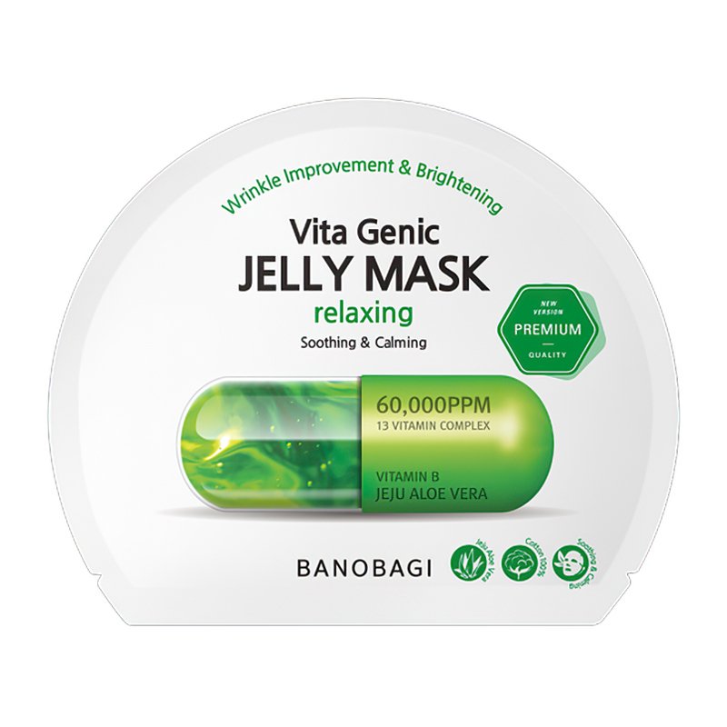 BANOBAGI VitaGenic Jelly Mask Relaxing – intensyvi raminamoji veido kaukė