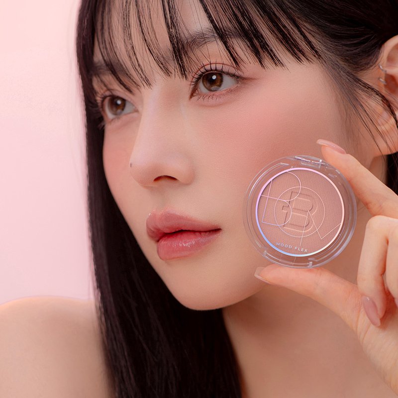 BOM Flex Powder Blush 02 Rose Beige – skaistalai 4