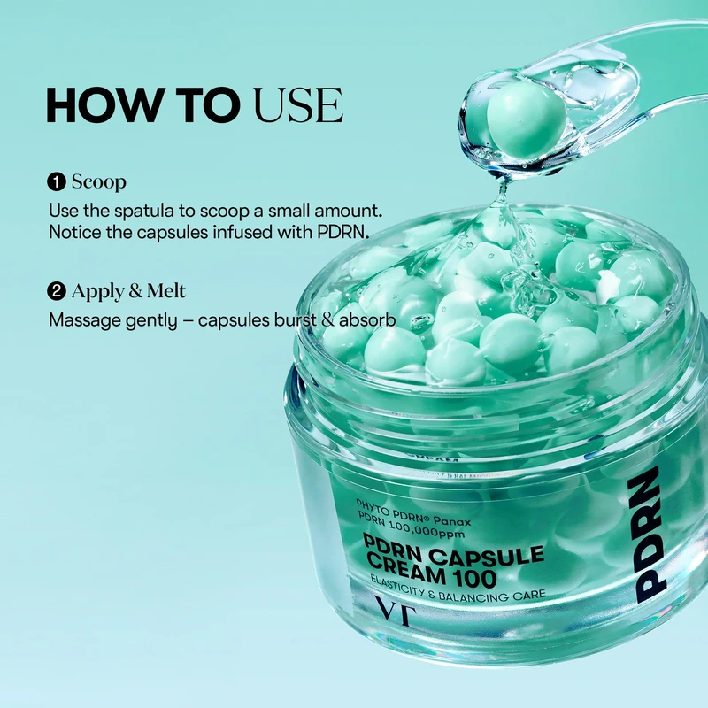 VT  Cosmetics PDRN Capsule Cream 100, 50 ml. –  kremas su PDRN, peptidais ir keramidais 3