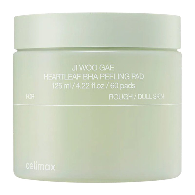 Šveičiamieji veido diskeliai su BHA Celimax Ji Woo Gae Heartleaf BHA Peeling Pad
