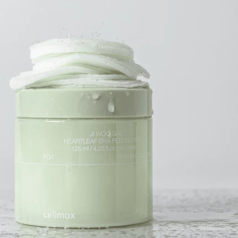 Šveičiamieji veido diskeliai su BHA Celimax Ji Woo Gae Heartleaf BHA Peeling Pad 2