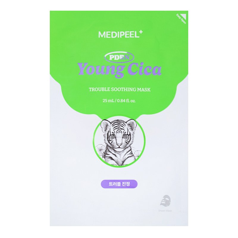 Medi-Peel Young Cica PDRN Trouble Soothing Mask – raminamoji ir drėkinamoji veido kaukė