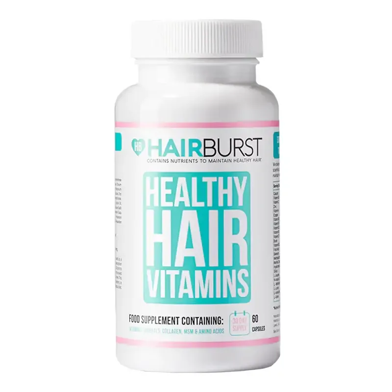 HAIRBURST Healthy Hair Vitamins – maisto papildas sveikiems ir stipriems plaukams (60 kapsulių) (2026.05)