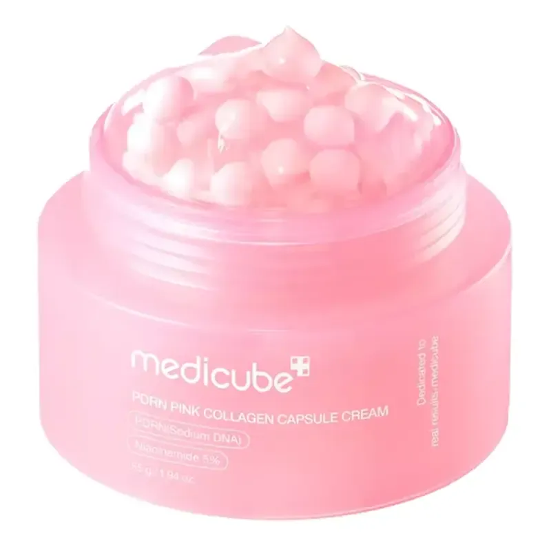 medicube PDRN Pink Collagen Capsule Cream – veido kremas su PDRN ir kolagenu