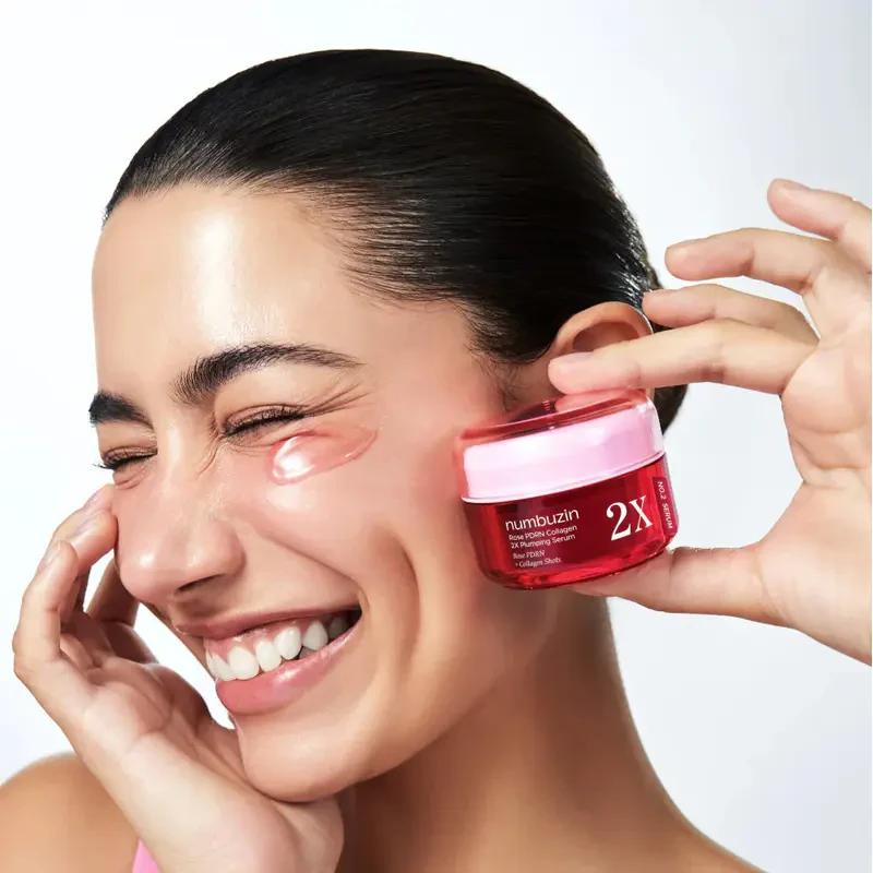 numbuzin No.2 Rose PDRN Collagen 2X Plumping Serum – serumas su PDRN ir kolagenu 3