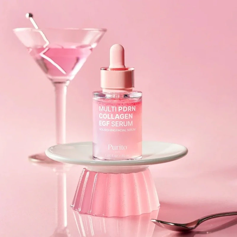 Purito Seoul Multi PDRN Collagen EGF serum, 30 ml. – stangrinantis veido serumas su PDRN, EGF ir kolagenu 1