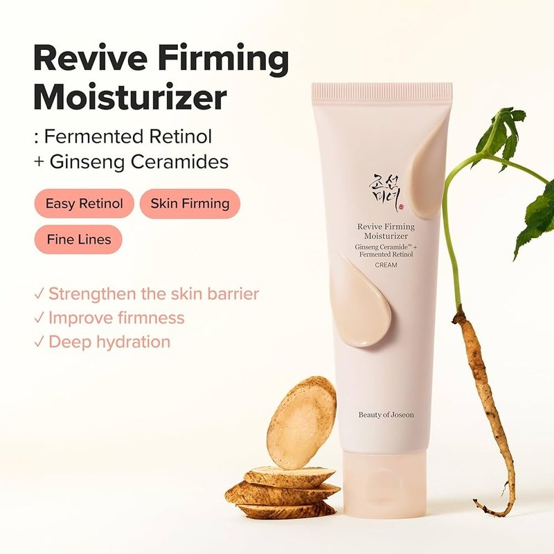 Beauty of Joseon Revive Firming Moisturizer: Ginseng + Retinal, 60 ml. – veido kremas su ženšeniu ir fermentuotu retinaliu 1