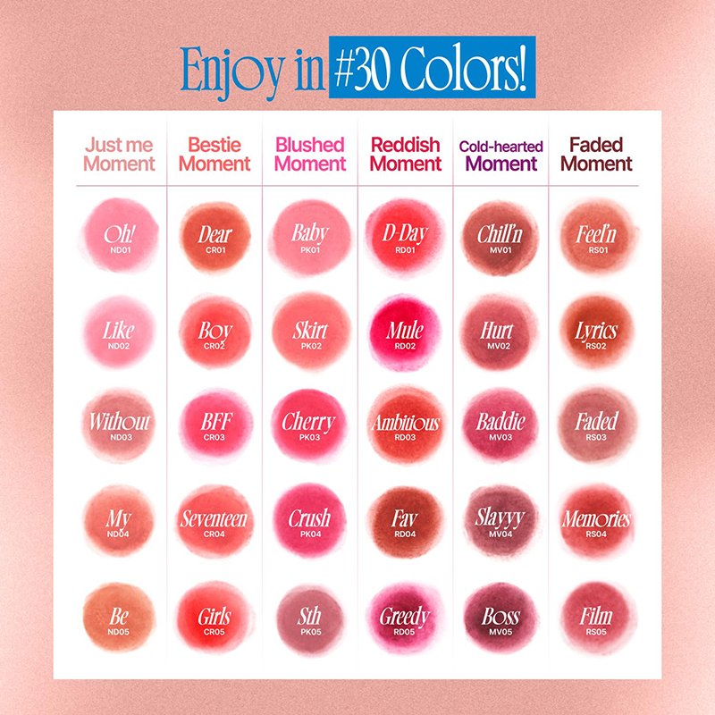 fwee Lip & Cheek Blurry Pudding Pot Bestie Moment CR04 Seventeen  – lūpdažis ir skaistalai