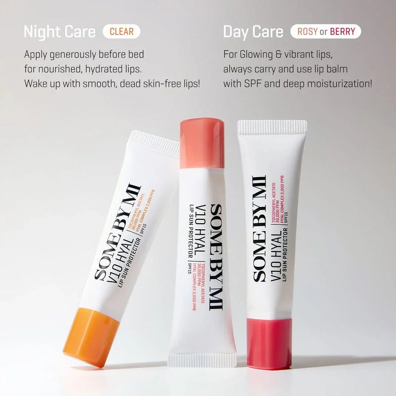 Some By Mi V10 Hyal Lip Sun Protector SPF15 Berry – lūpų balzamas