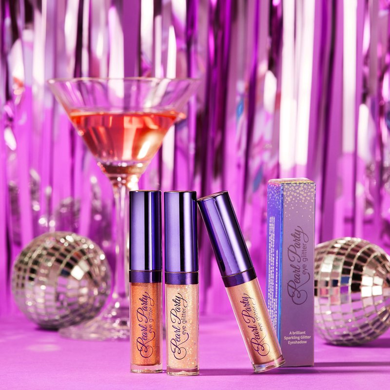 BOM Pearl Party Eye Glitter #02 Sparkling Champagne – blizgūs akių vokų šešėliai