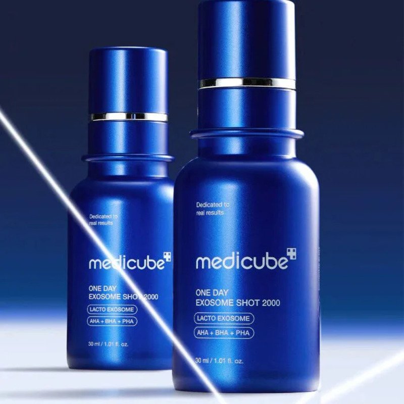 medicube One Day Exosome Shot Pore Ampoule 2000 – poras sutraukiantis serumas su egzosomomis