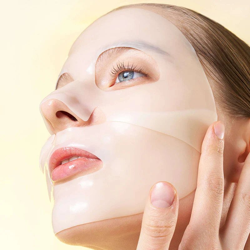 EQQUALBERRY Collagen Glow Up Hydrogel Mask – šviesinamoji veido kaukė 1