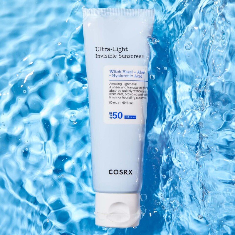 CosRX Ultra-Light Invisible Sunscreen SPF50 PA++++ –  lengvas apsauginis kremas nuo saulės 2