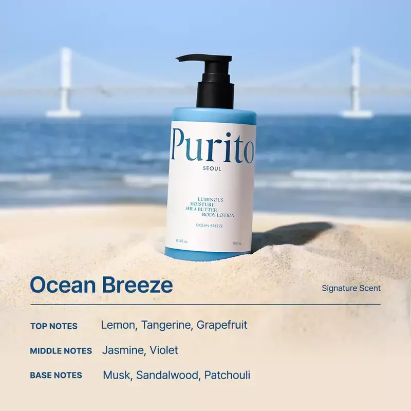 Purito Seoul Luminous Moisture Shea Butter Body Lotion Ocean Breeze – drėkinamasis kūno losjonas 2