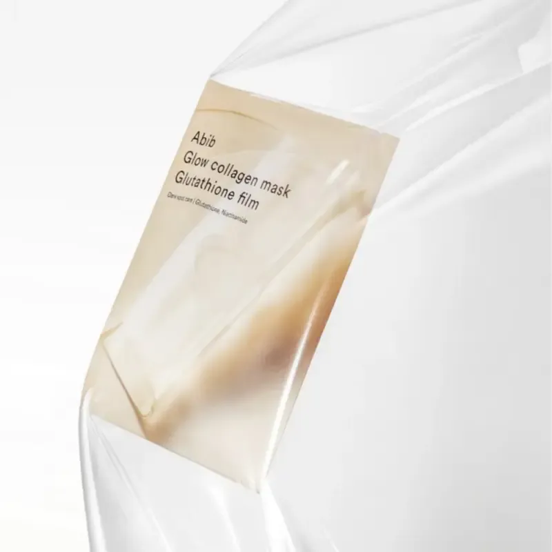 Abib Glow Collagen Mask Glutathione Film – šviesinamoji veido kaukė 1