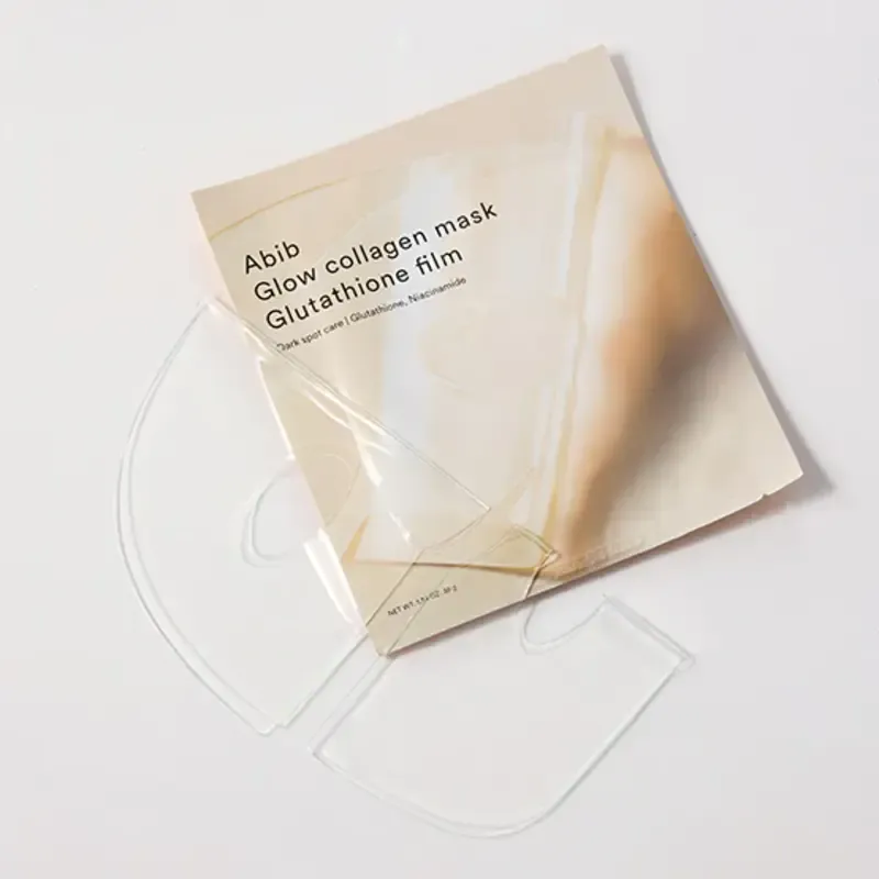 Abib Glow Collagen Mask Glutathione Film – šviesinamoji veido kaukė 3