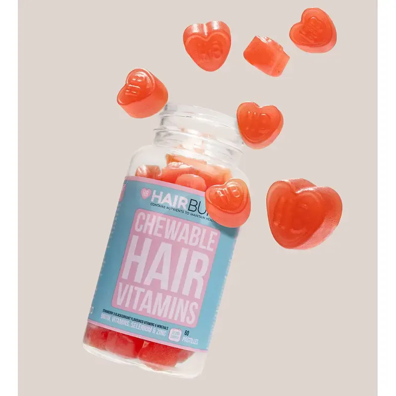 HAIRBURST Chewable Hair Vitamins – maisto papildas nuo plaukų slinkimo (60 kapsulių) 2