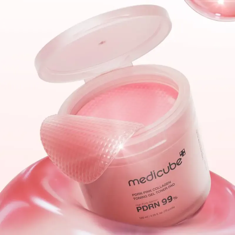 medicube PDRN Pink Collagen Toning Gel Toner Pad – toniko padeliai su PDRN ir kolagenu 2