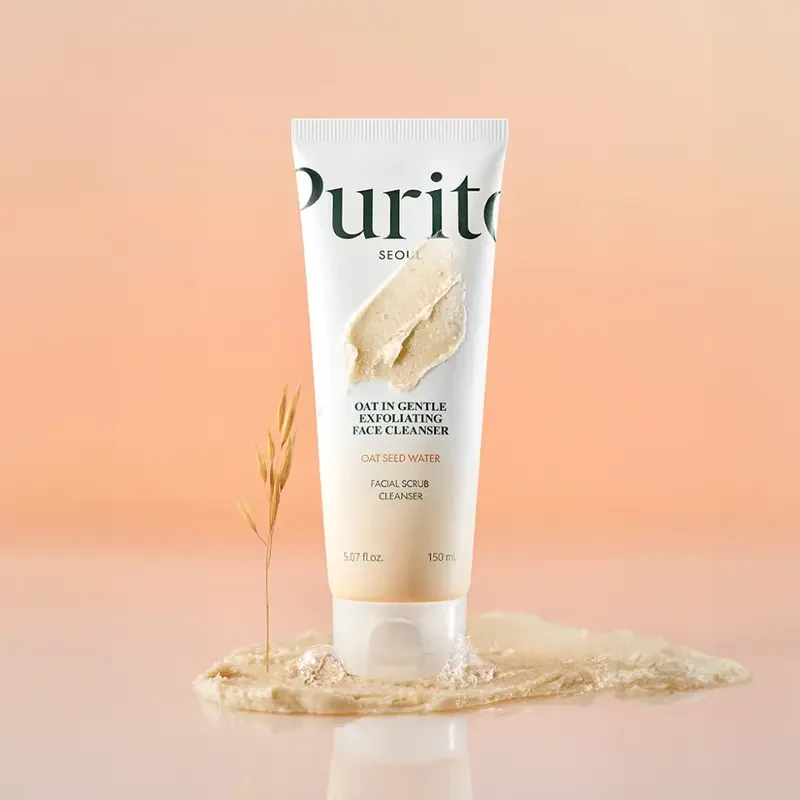 Purito Seoul Oat-in Gentle Exfoliating Face Cleanser – švelnus eksfolijuojantis prausiklis su avižomis 1