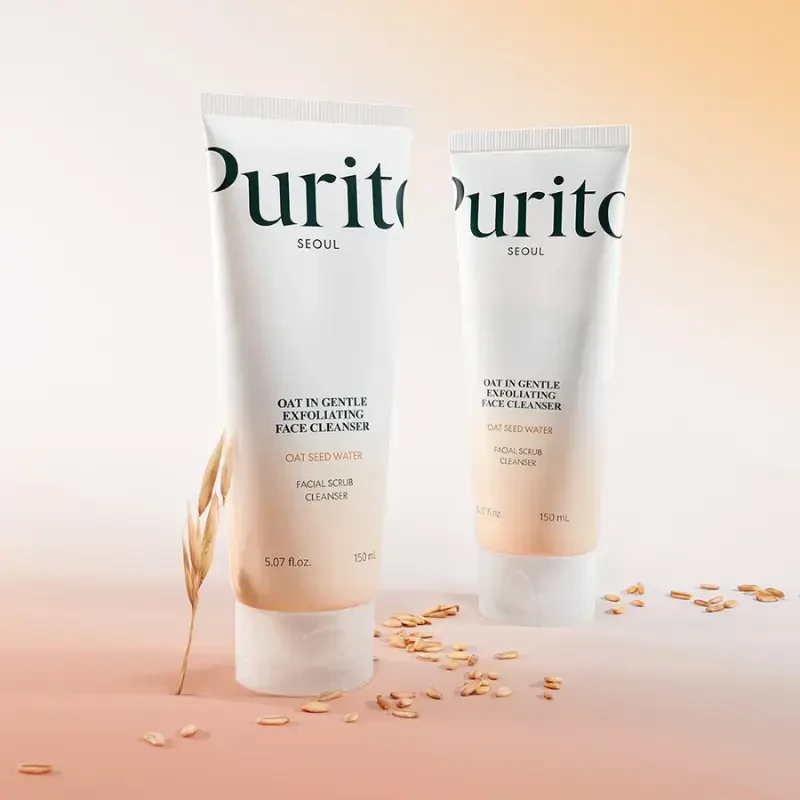 Purito Seoul Oat-in Gentle Exfoliating Face Cleanser – švelnus eksfolijuojantis prausiklis su avižomis 2