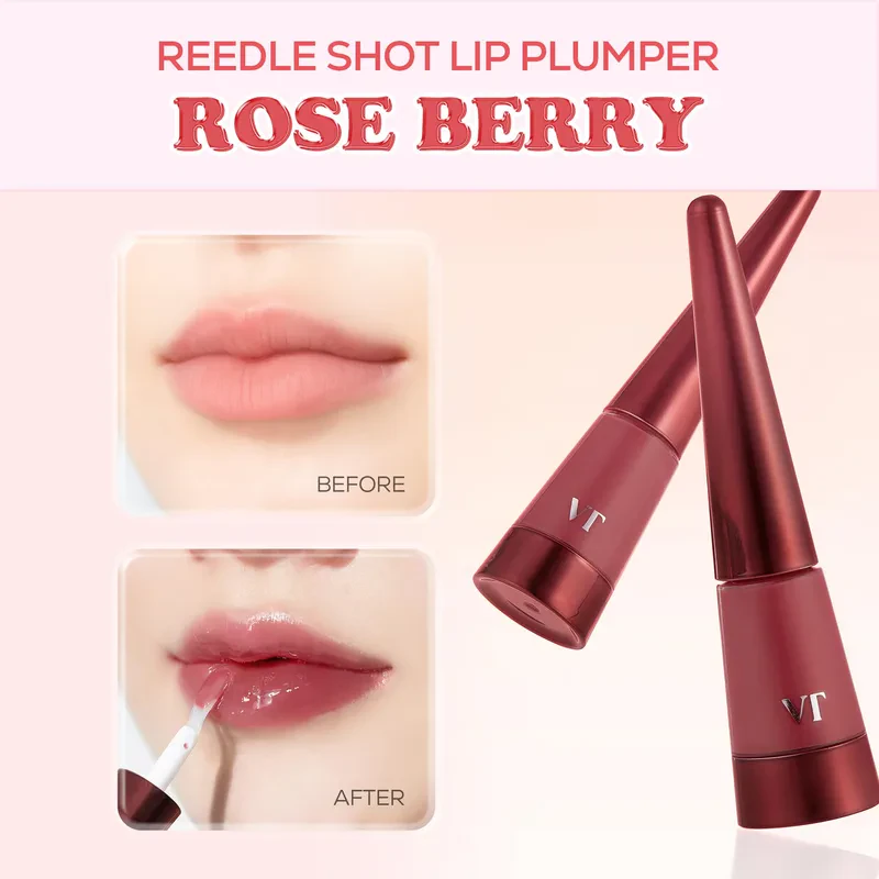 VT Cosmetics Reedle Shot Lip Plumper Rose Berry – lūpų putlintojas 2