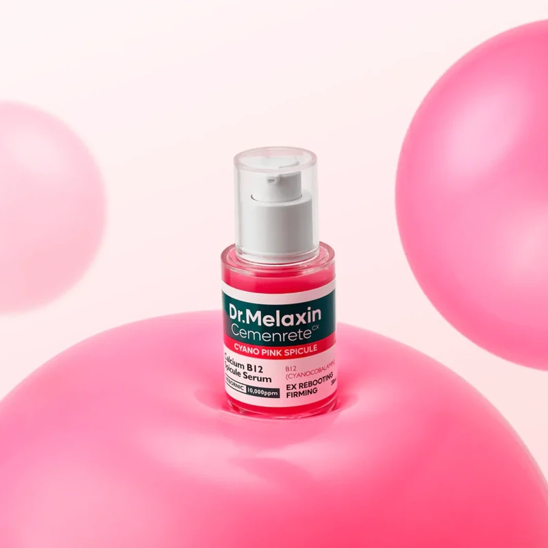 Dr. Melaxin Cemenrete Cyano Pink Spicule Serum, 30 ml. – serumas su spikulėmis ir vitaminu B12  1