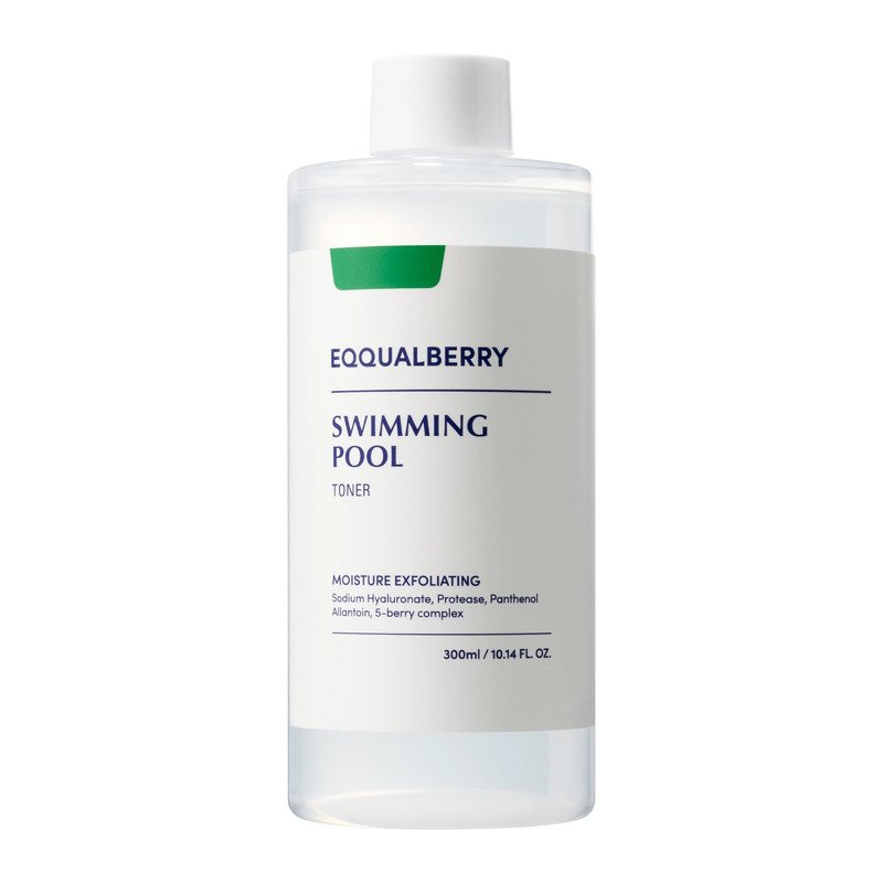 EQQUALBERRY Swimming Pool Daily Facial Toner – drėkinamasis ir šveičiamasis tonikas