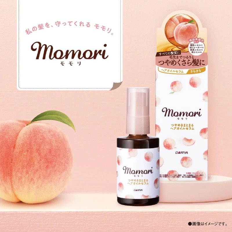 DARIYA Momori Peach Rich Shiny Hair Oil Serum – aliejaus plaukų serumas 1